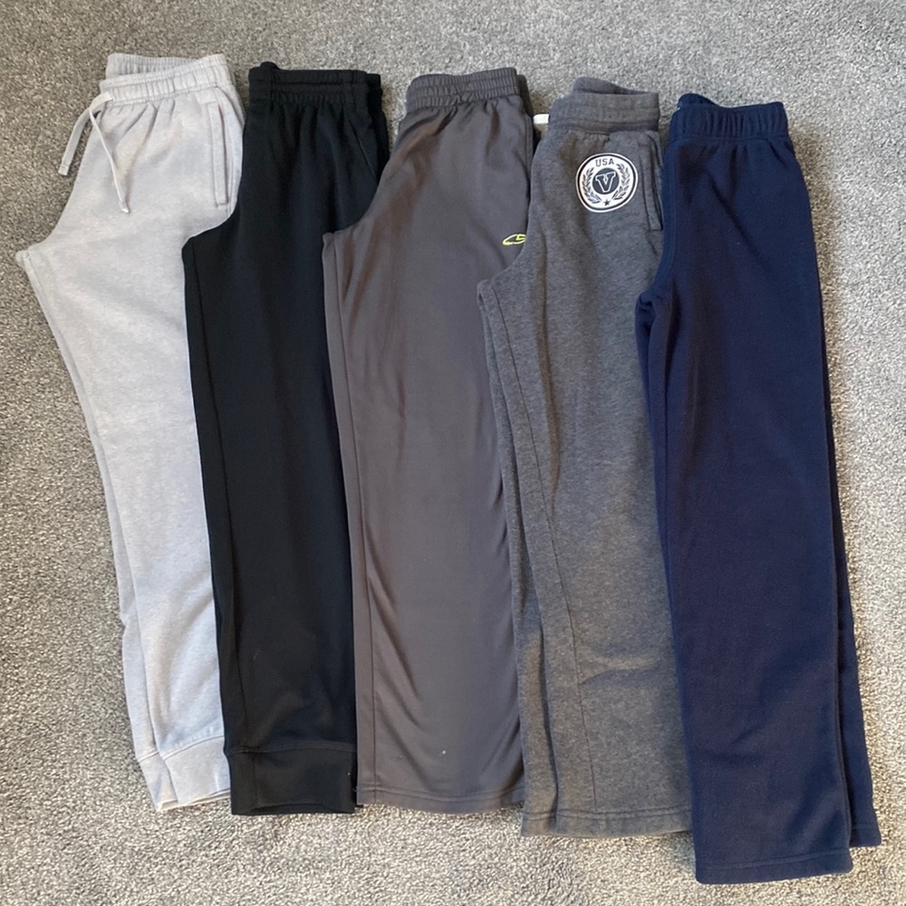 Boys size large sweatpants, various brands and fits.